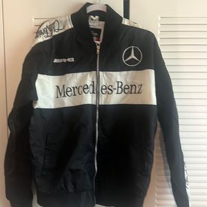 Club foreign Mercedes Benz AMG jacket . large . Black & White